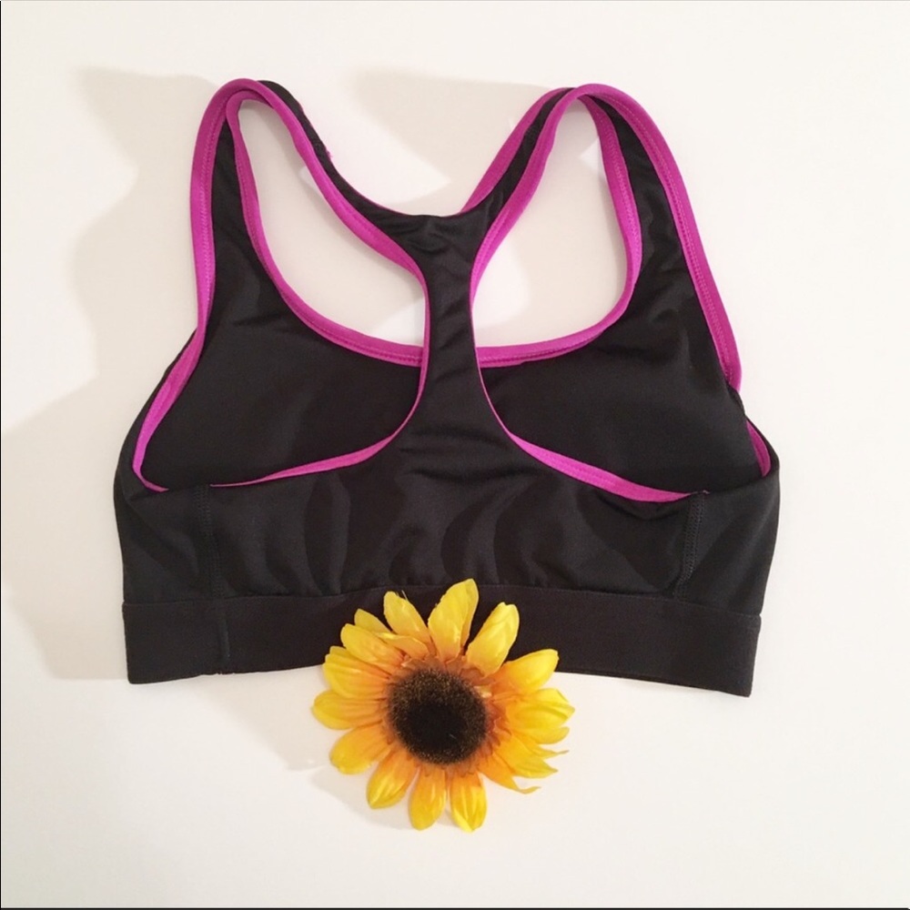 Champion black/purple sports bra medium - Picture 2 of 4